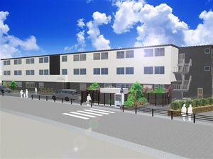 モダンな外観の建物