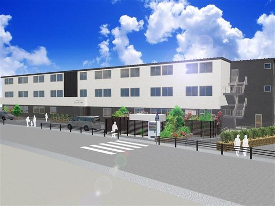 モダンな外観の建物