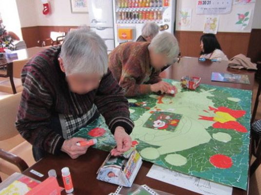 レクリエーション活動中の居室