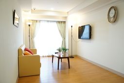 明るいリビングの一角