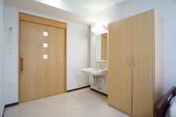 清潔感ある居室の一角