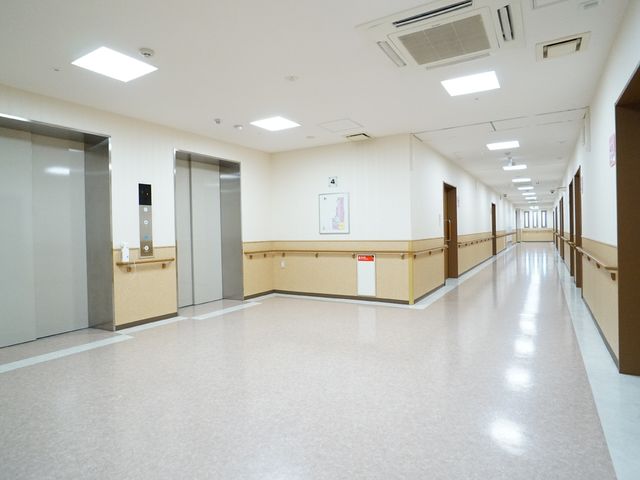 清潔で広々とした廊下 廊下 明るく清潔感のある廊下は、ゆったりとした空間を提供しており、日々の移動も快適です。