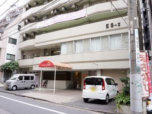 都市型施設の外観