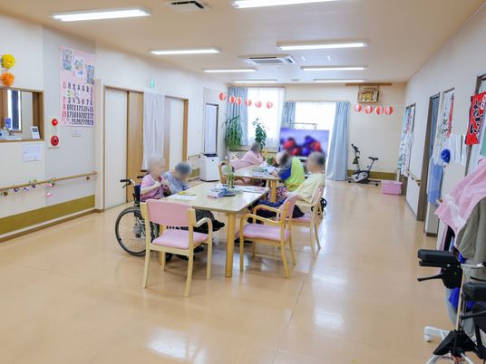 利用者が集う食堂