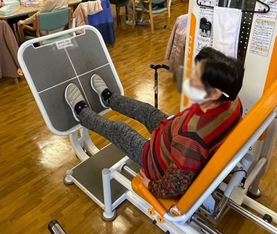 足の訓練を行う空間
