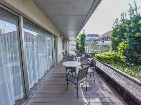 快適な屋外休憩スペース