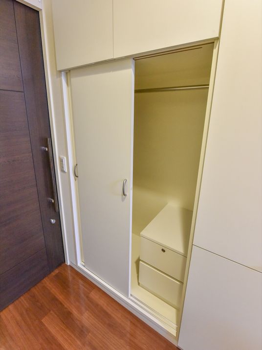 整然とした居室のクローゼット
