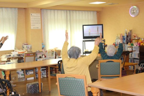 明るい共有スペース