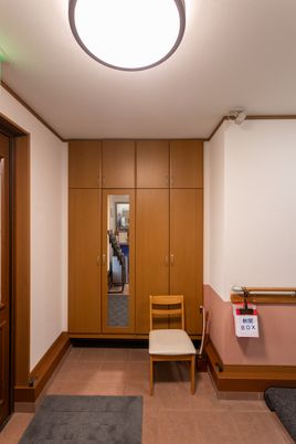 手入れされた居室の一角