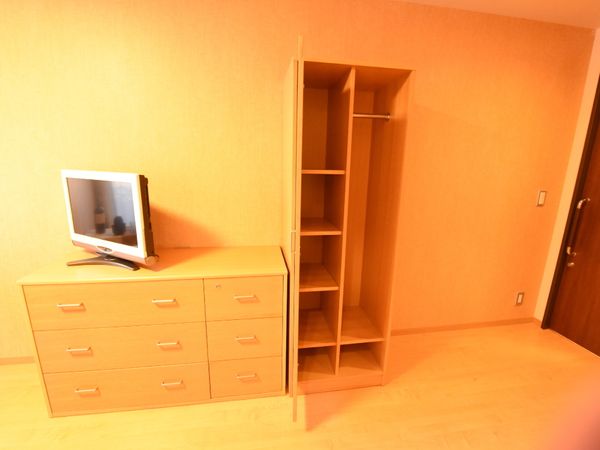 居室の家具とテレビ