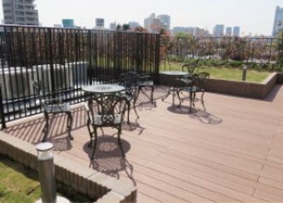 くつろげるテラス