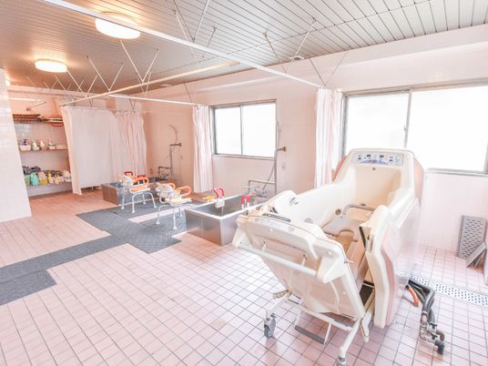 清潔な浴室設備