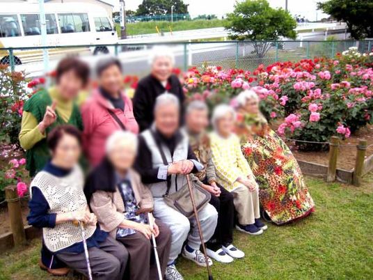 中庭の様子