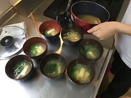 手作り料理の準備