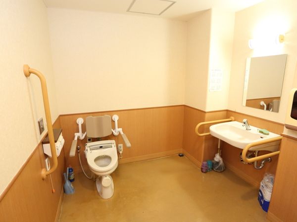 手すり付きトイレの内観