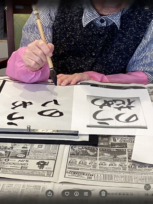 墨絵を学ぶ活動