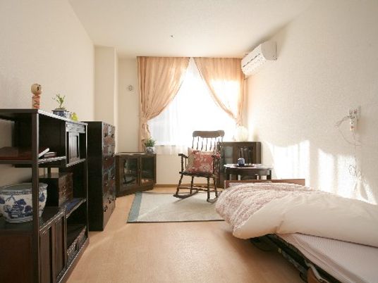 快適な個室居室の光景