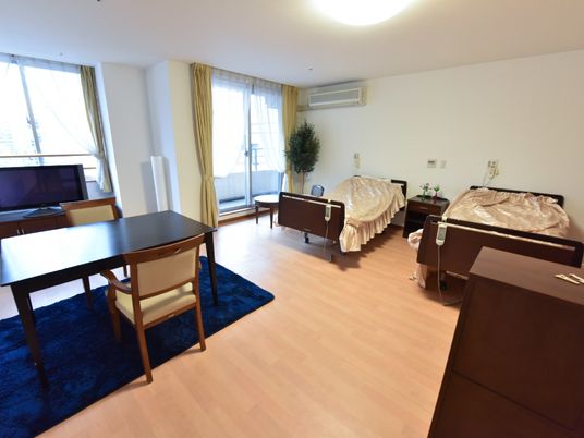 居心地の良い広い居室