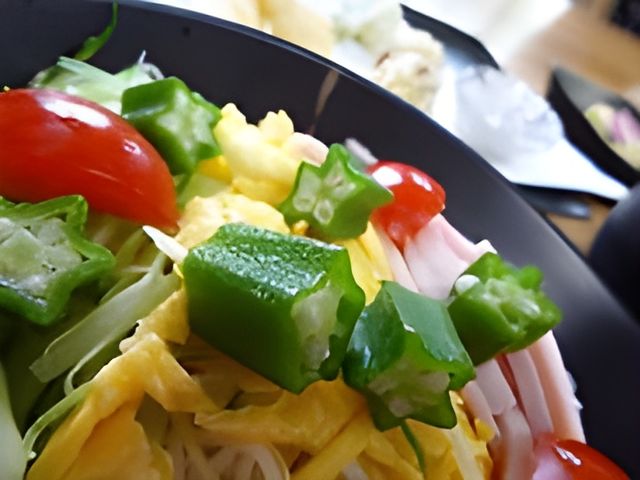 多彩な料理 料理 彩り鮮やかで栄養バランスを考えられたお食事です。お食事の時間も楽しみの一つになるでしょう。