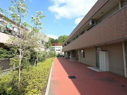緑豊かな中庭風景