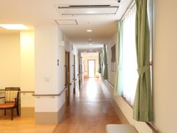 明るい廊下の様子