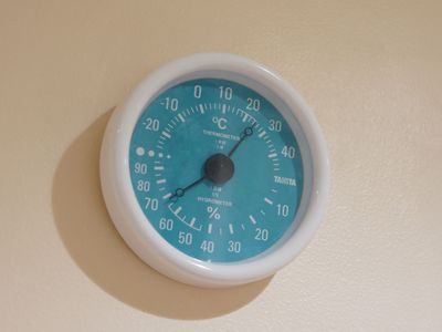 壁掛けの温湿度計