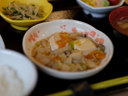 栄養満点の手作り料理 