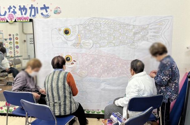 作業を楽しむ人々