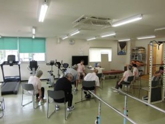 運動器具のある部屋