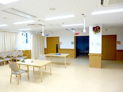 明るい共有スペース