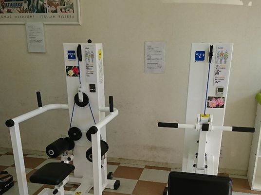 機能訓練室の器具  