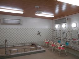 バリアフリーの浴室