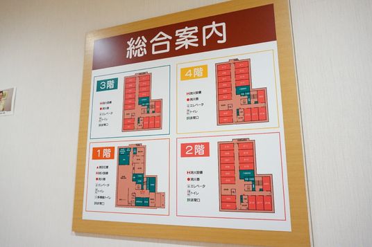 施設案内図の掲示