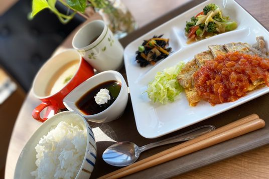 バランスの良い食事提供