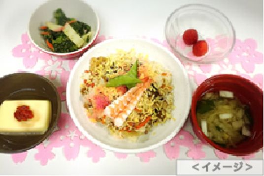 彩り豊かな食事セット
