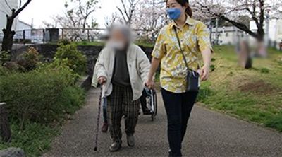 散策路での交流