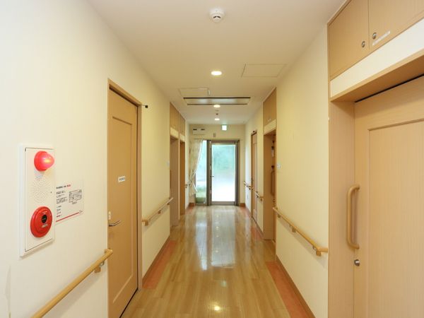 明るい廊下の様子