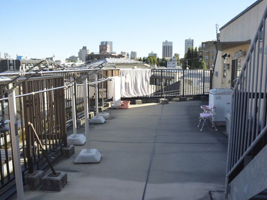 広い屋上スペース