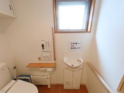清潔なトイレの一角