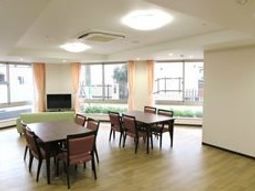 明るい共有スペース