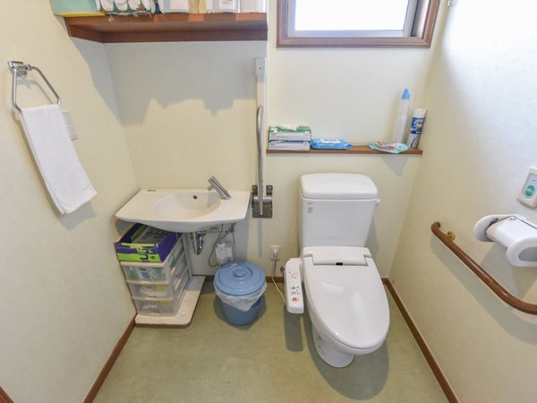 清潔なトイレ設備