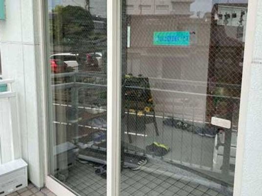 テラスの出入口  