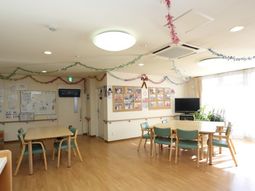 明るい共用スペース