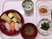 健康的な和食の日替わり膳食
