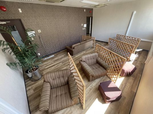 個別ソファの休憩室  