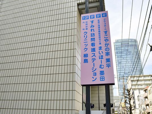 ビルの看板