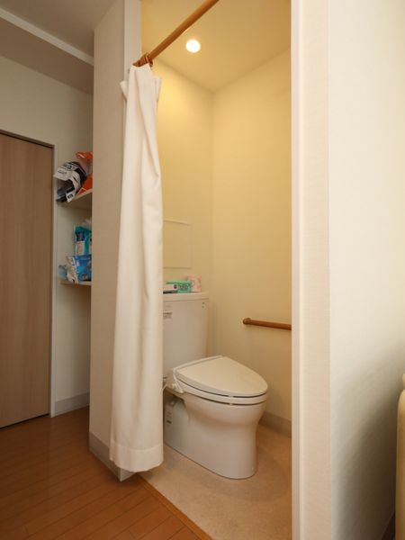 清潔なトイレの一角