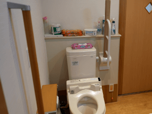 安全な設備のトイレ