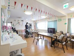 明るい共有スペース