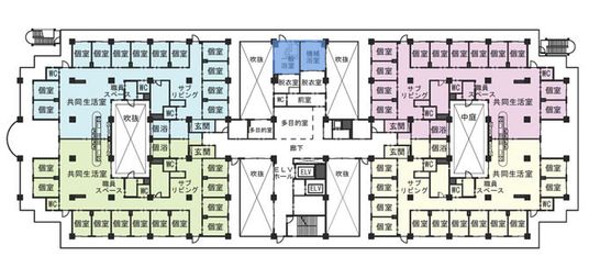建物全体の平面図